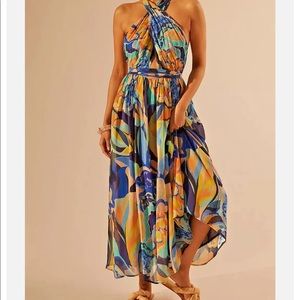 Anthropologie by Alexandra Farmer Halter Maxi Dress. NWOT